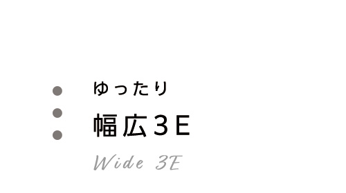 ゆったり幅広3E